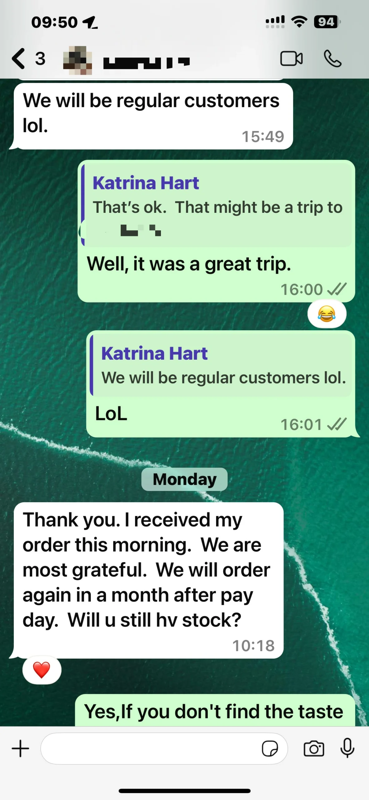 Customer praise screenshot 3