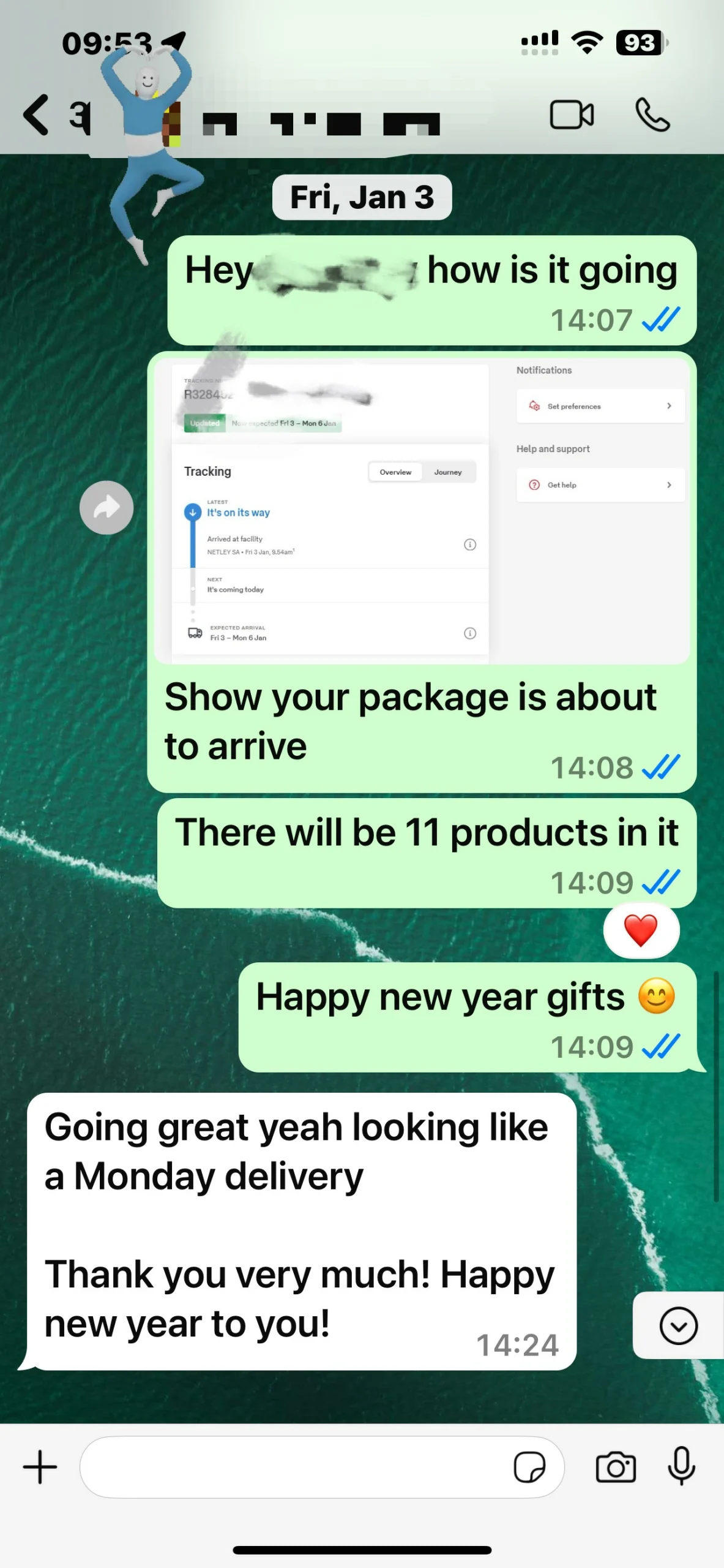 Customer praise screenshot 1